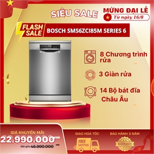 Máy rửa chén Bosch SMS6ZCI85M Series 6