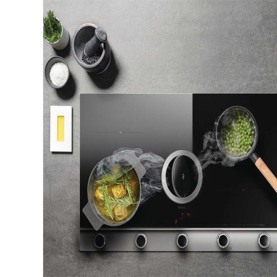 Bếp từ kết hợp hút mùi Elica NIKOLATESLA UNPLUGGED BL/F/90 (Ống Thoát)