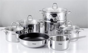 Bộ nồi inox 7 món Chef's Wilford WF7Plus