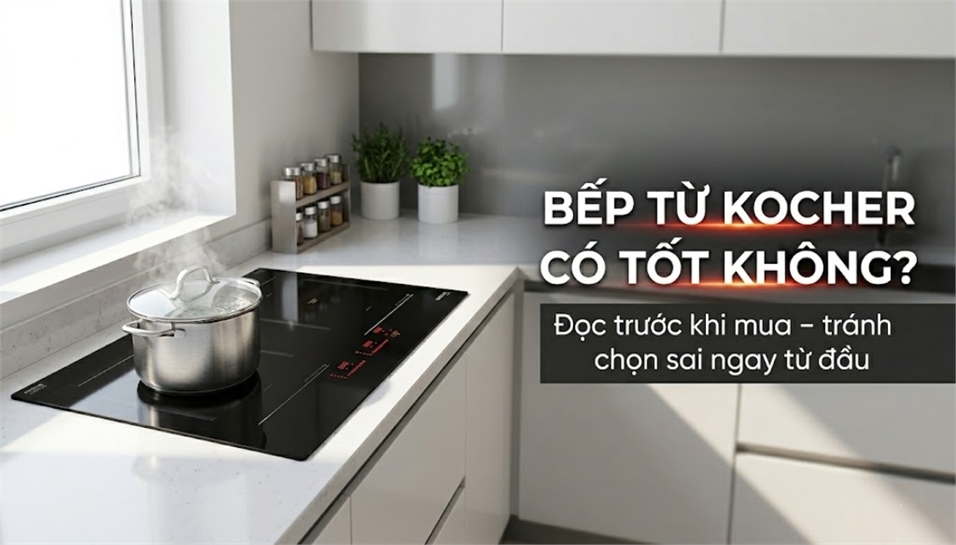 Bếp từ Kocher có tốt không? Đánh giá chi tiết công nghệ và các dòng sản phẩm nổi bật