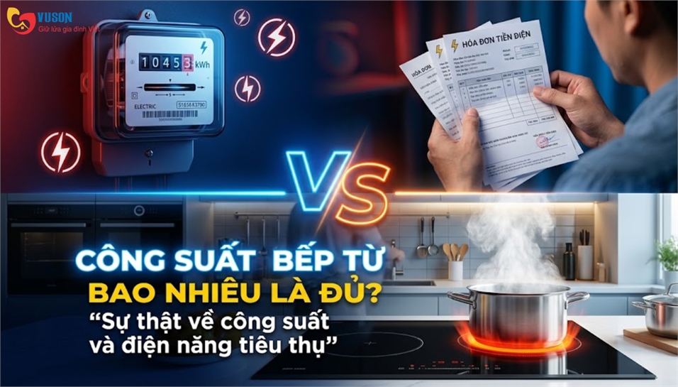 Công Suất Bếp Từ Bao Nhiêu Là Đủ? Hướng Dẫn Chọn Đúng Ngay Lần Đầu