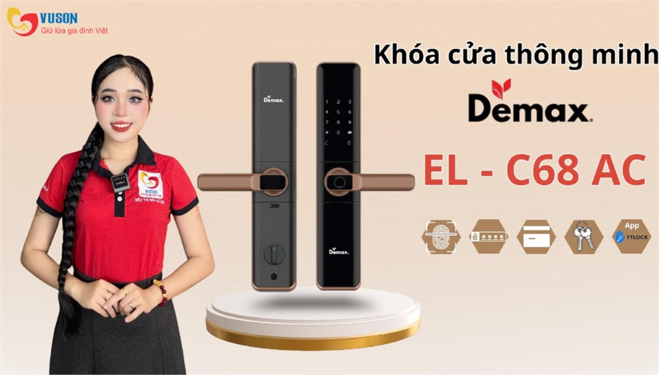 Khóa Điện Tử Demax EL-C68 AC: Review Thực Tế Cho Nhà Phố Nhiều Người Dùng