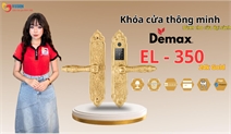 Khóa Điện Tử Demax EL350 24K Gold | Kiệt Tác Tân Cổ Điển Cho Đại Sảnh Dinh Thự
