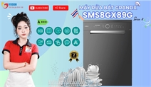 Máy rửa bát GrandX SMS8GX89G Series 8 – Giải pháp hoàn thiện căn bếp hiện đại 2025