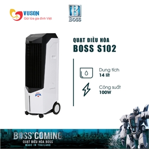 Quạt điều hòa Boss S102 | 14 lít - 100W