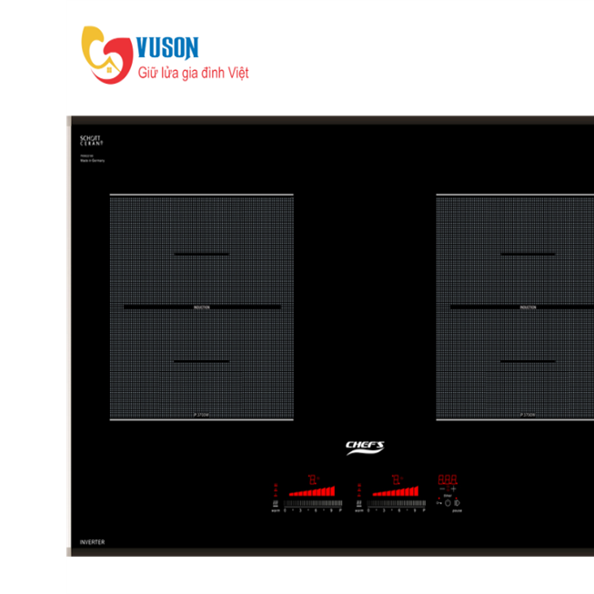 Bếp từ đôi Chefs EH-DIH896
