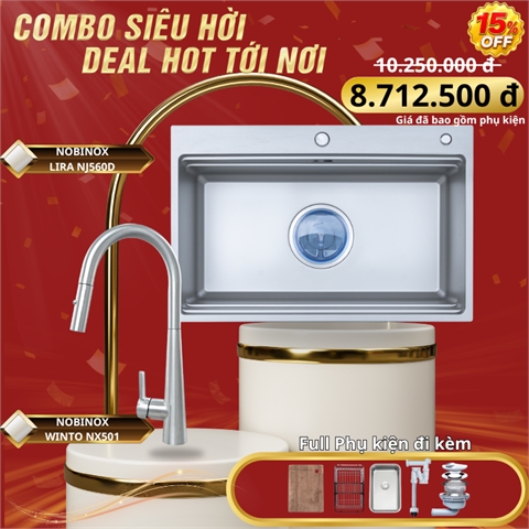 Combo Nobinox Lira-Winto Inox AISI 304 Cao Cấp