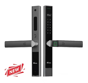 Khóa cửa nhôm Demax EL588 GS chống nước chuẩn IP56, Camera giám sát