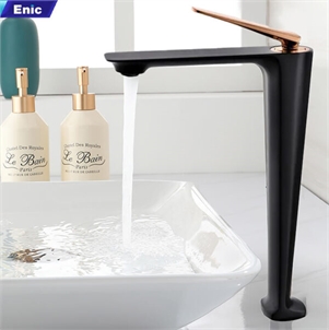 Vòi rửa lavabo Enic D48-1001 (1001 Black Rose Gold)