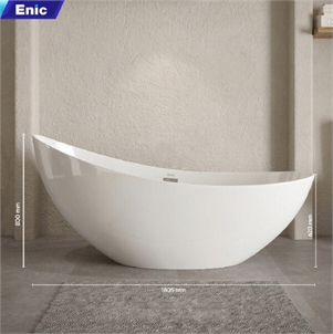 Bồn tắm nằm bán nguyệt nhựa Acrylic Enic BN02