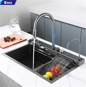 Chậu rửa bát thông minh Enic DK3 (Màu inox)