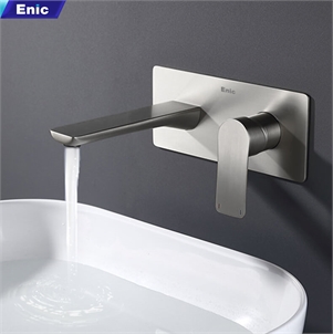 Vòi rửa lavabo gắn tường Enic (Màu xám)