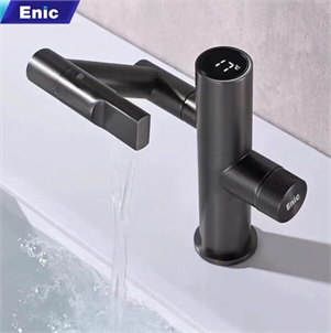 Vòi rửa lavabo đa năng Enic (Màu đen)