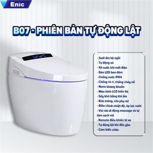 Bồn cầu thông minh Enic SMART B07 (Tự động lật)