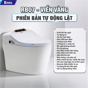 Bồn cầu thông minh Enic SMART RB (Viền vàng)