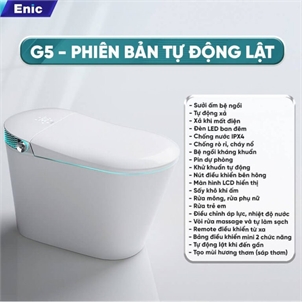 Bồn cầu thông minh Enic SMART G5 (Tự động lật) 