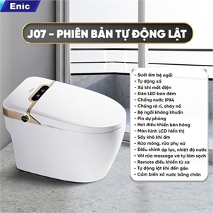 Bồn cầu thông minh Enic SMART J07 (Tự động lật)