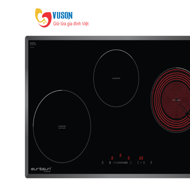 Bếp điện từ ba Eurosun EU-TE882G