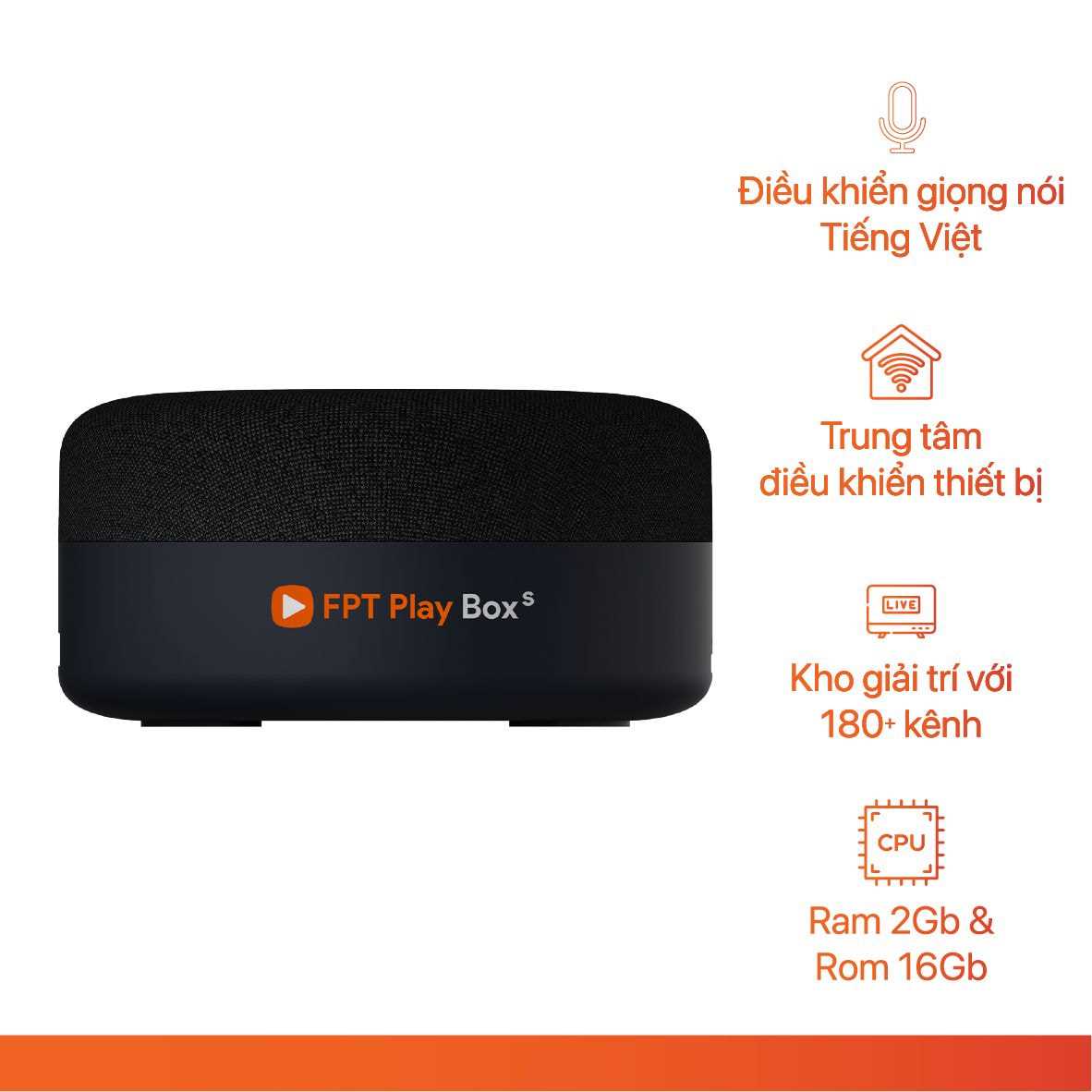 FPT Play Box S Loa thông minh có trợ lý Google Tiếng Việt tích hợp Tivi box