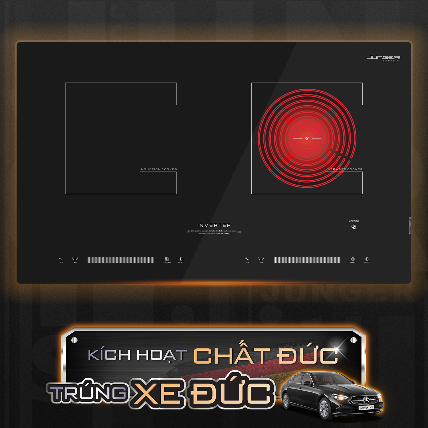 Bếp điện từ đôi Junger NKD-20