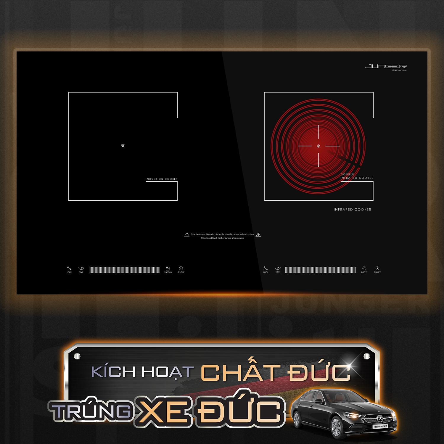 Bếp điện từ đôi Junger SIS-66