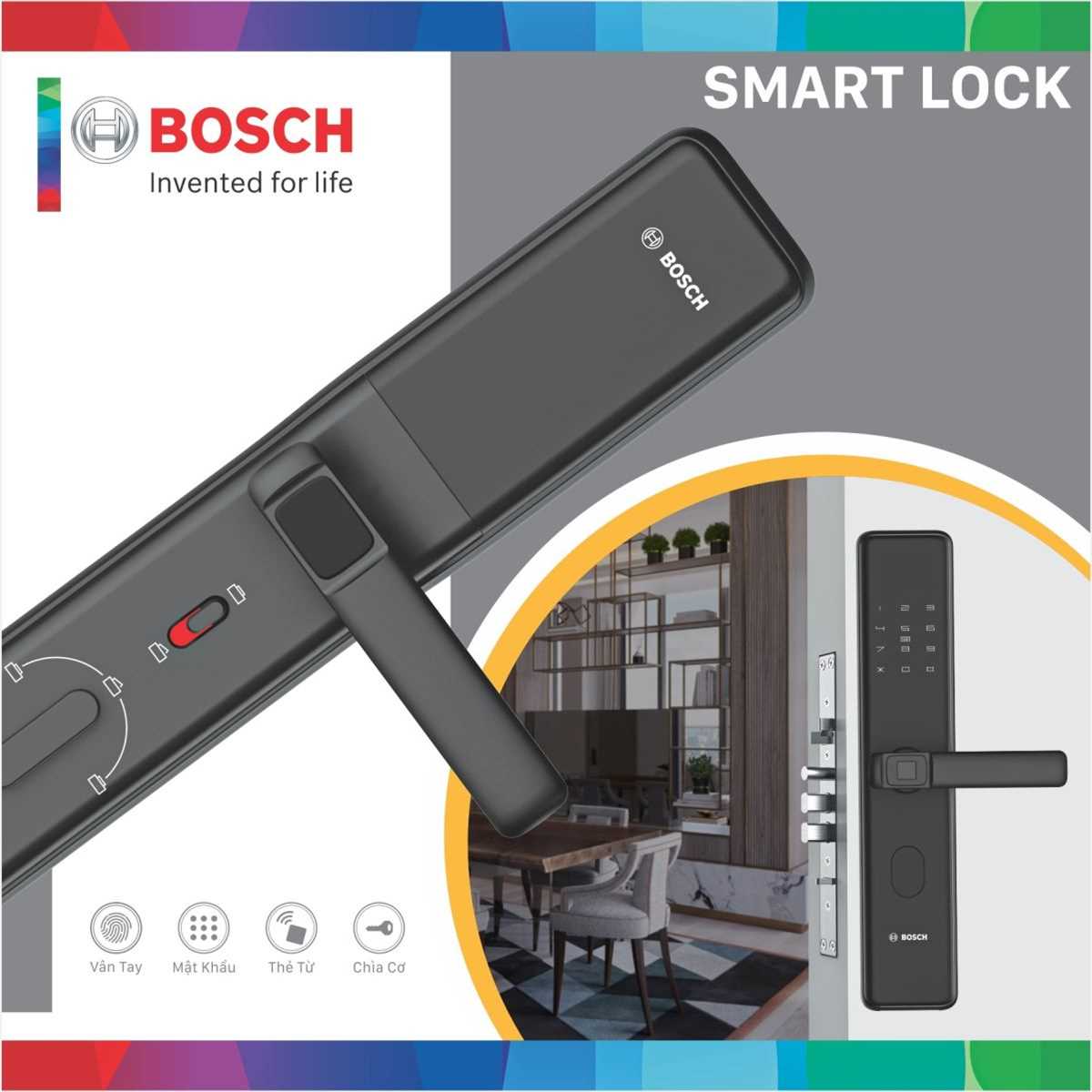 Khóa điện tử Bosch ID 30B EU Black