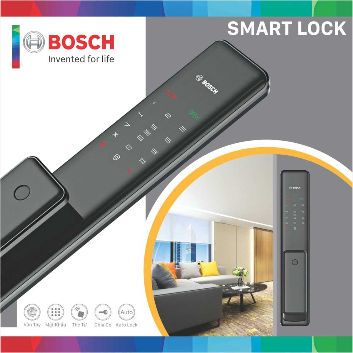 Khóa cửa Bosch FU750 EU màu đen