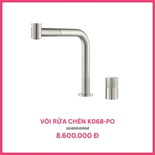 Vòi rửa chén bát thông minh Malloca LuxSteel K068-PO