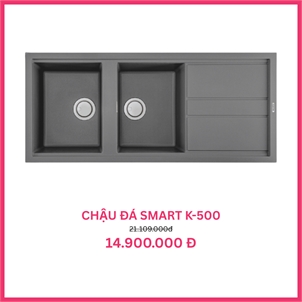 Chậu rửa chén Malloca SMART K-500