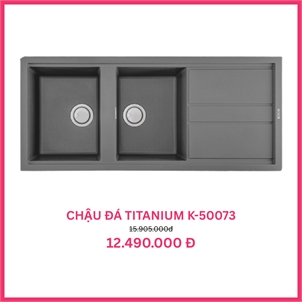 Chậu rửa bát đá Malloca TITANIUM K-50073