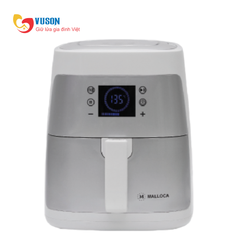 Nồi chiên không dầu Malloca MAF-7515 (Trắng)