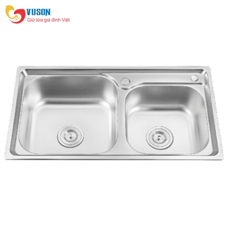 Chậu rửa đôi Eurosun EU-8143E6
