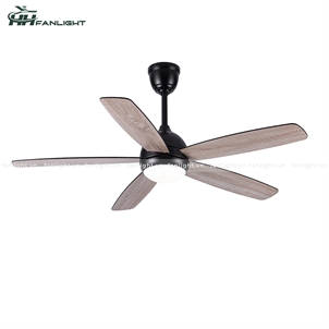 Quạt trần đèn Fanlight FL HD-503 5 cánh vân gỗ