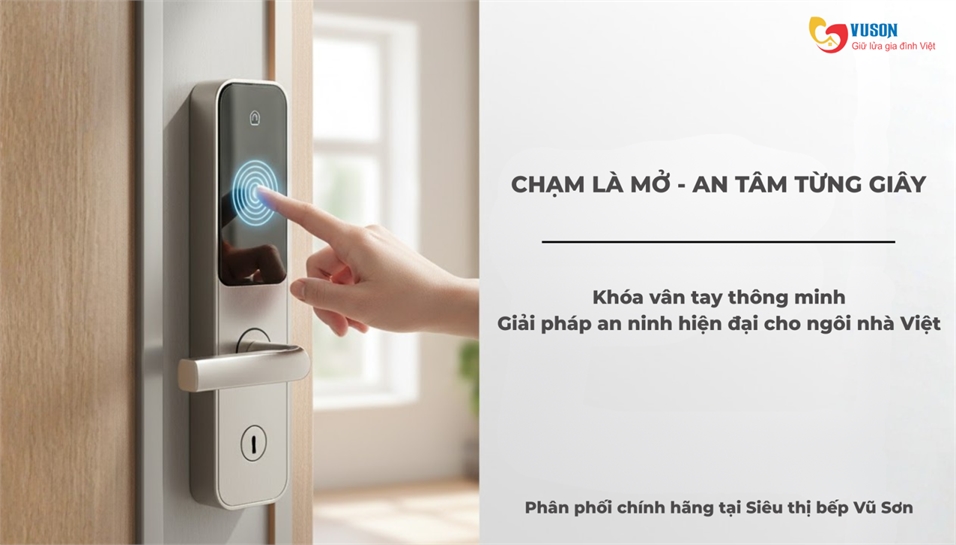 Khóa vân tay thông minh – Giải pháp an ninh hiện đại cho ngôi nhà Việt