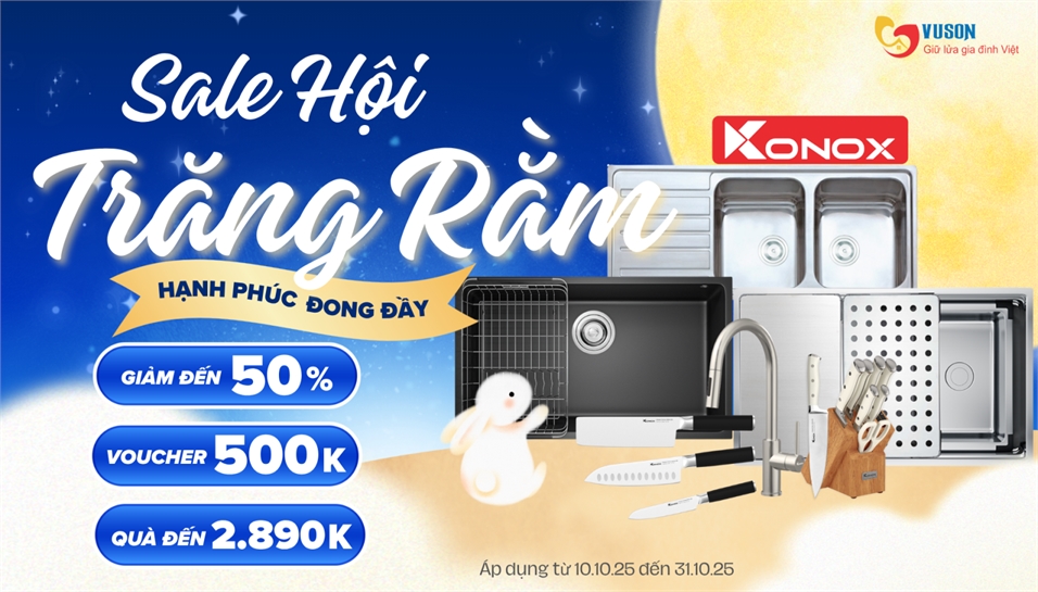 KONOX KHUYẾN MÃI THÁNG 10/2025 – NGẬP TRÀN ƯU ĐÃI TRUNG THU