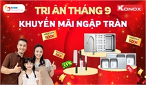 Khuyến mãi Konox tháng 9 – Mua chậu rửa, nhận quà bất ngờ