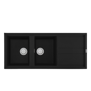 Chậu rửa bát đá Malloca NERO K-50040