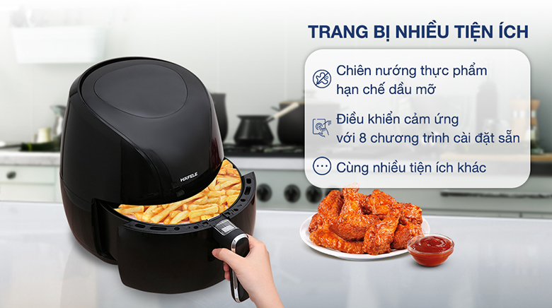 Nồi chiên không dầu Hafele HS-AF601B (535.43.714) 5 lít - Tiện ích