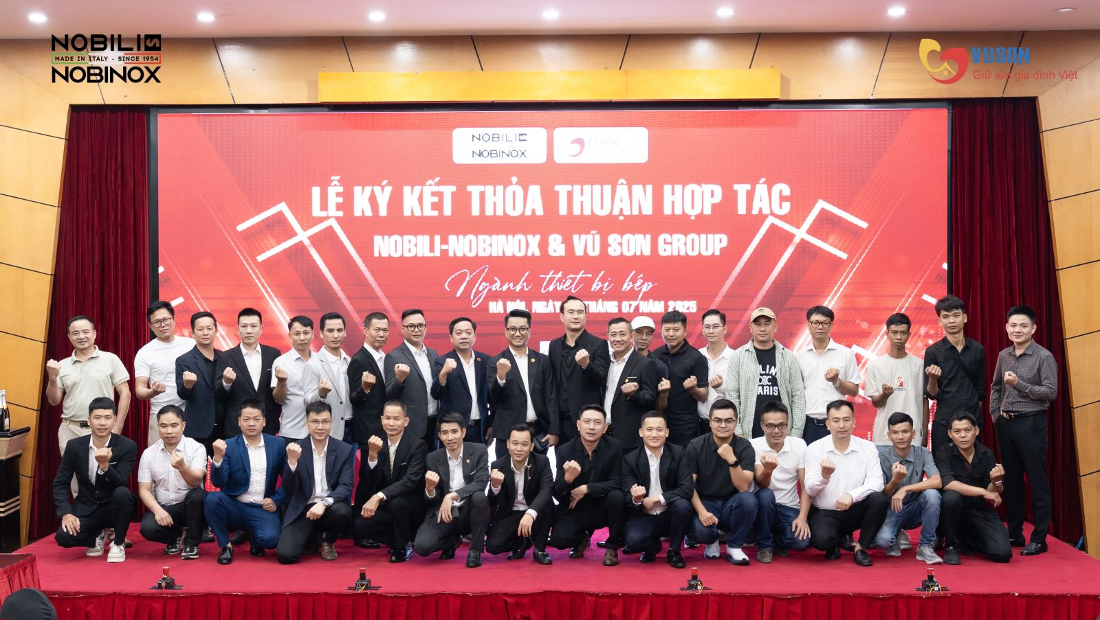 Lễ ký kết hợp tác chiến lược Vũ Sơn Group cùng Nobili Nobinox Việt Nam