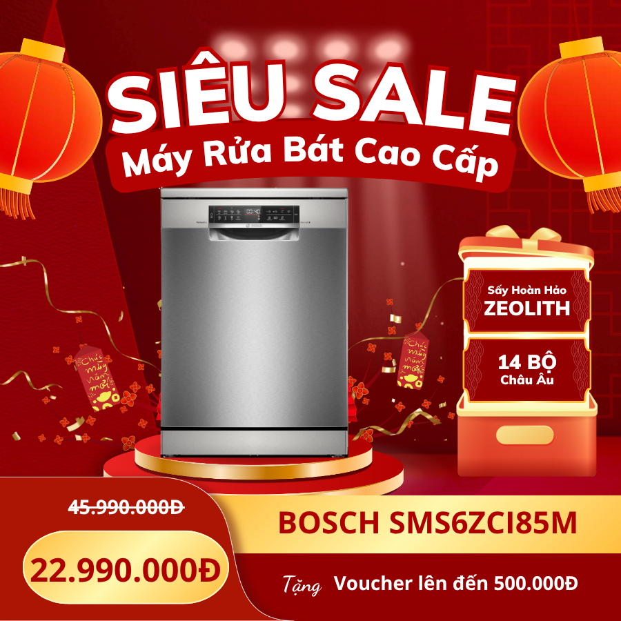 Máy rửa chén Bosch SMS6ZCI85M Series 6