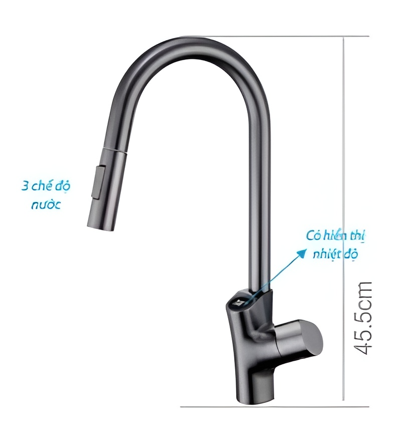 Vòi rửa bát nóng lạnh B-Gem BG-005KX
