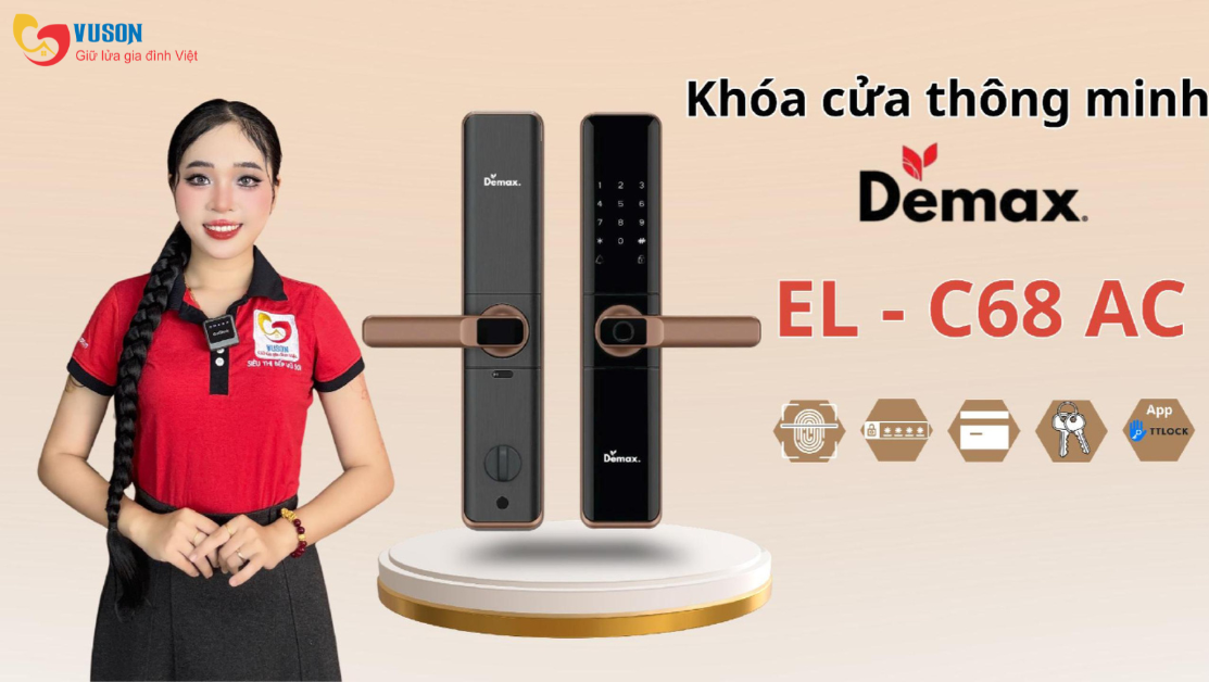 Khóa Điện Tử Demax EL-C68 AC: Review Thực Tế Cho Nhà Phố Nhiều Người Dùng