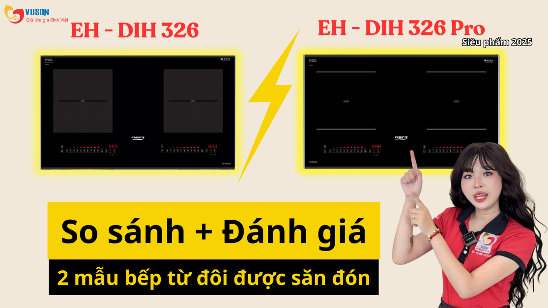 Bếp từ Chefs EH-DIH326PRO: Phiên bản nâng cấp 2025 có gì đáng chú ý?