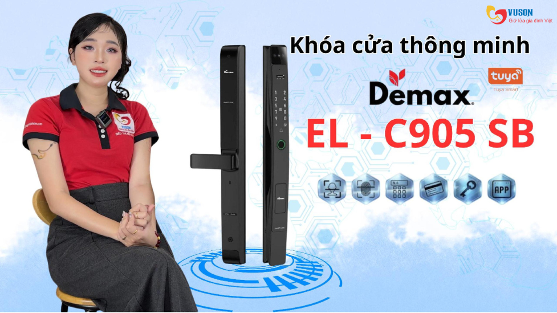 Khóa Cửa Thông Minh Demax EL-C905 SB: Giải Pháp An Ninh Hiện Đại Cho Ngôi Nhà Việt