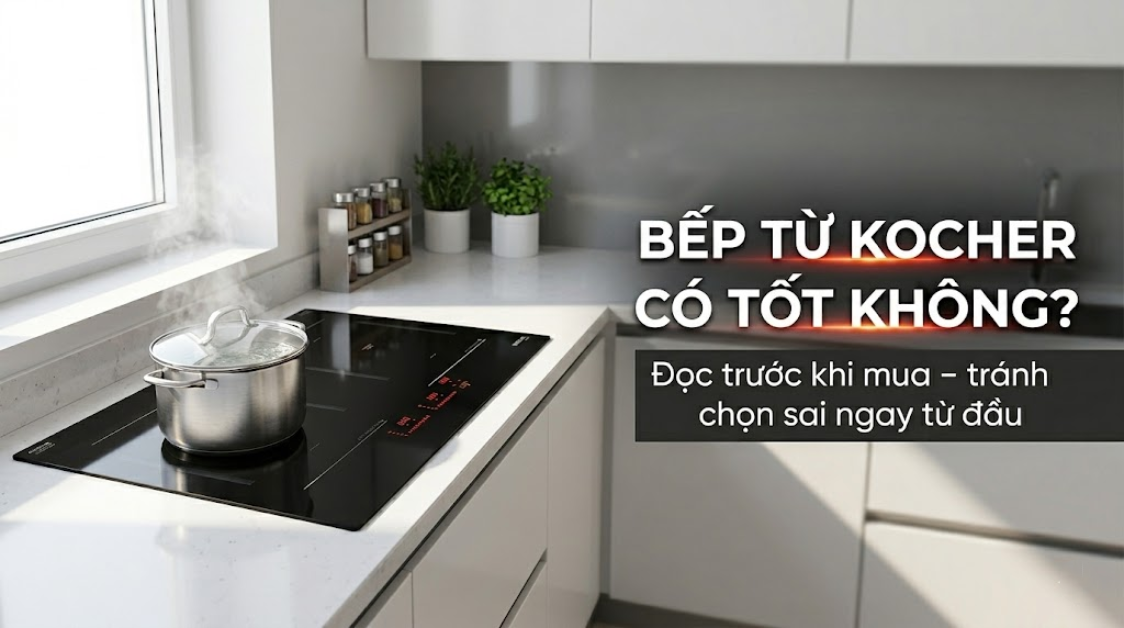 Bếp từ Kocher có tốt không? Đánh giá chi tiết công nghệ và các dòng sản phẩm nổi bật