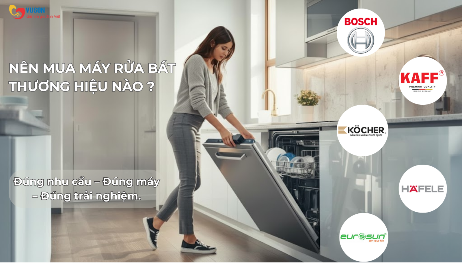Máy rửa bát nên mua thương hiệu nào? Gợi ý 5 thương hiệu uy tín năm 2025