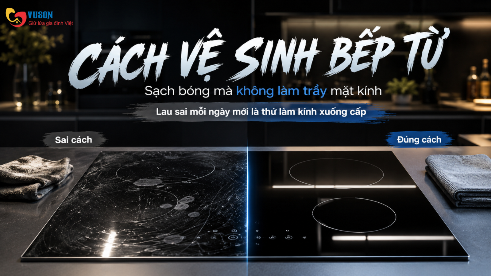 Cách Vệ Sinh Bếp Từ Đúng Cách, Không Làm Trầy Kính