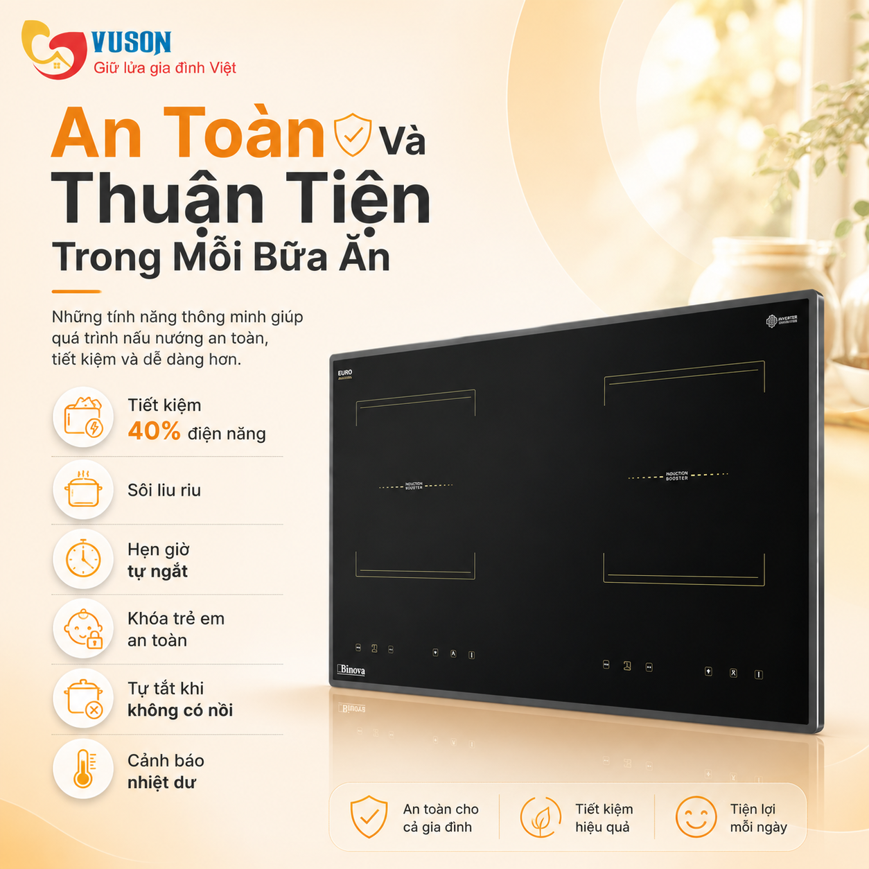 Bếp từ Binova BI-188Plus