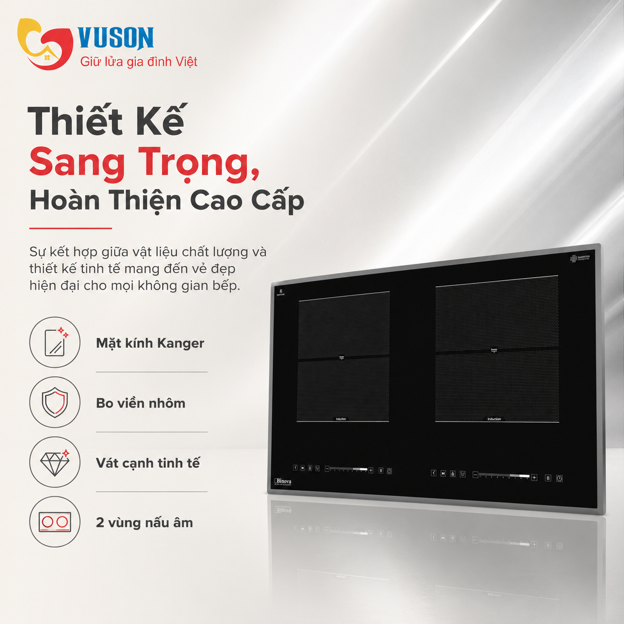 Bếp từ Binova BI-509Plus Series 6