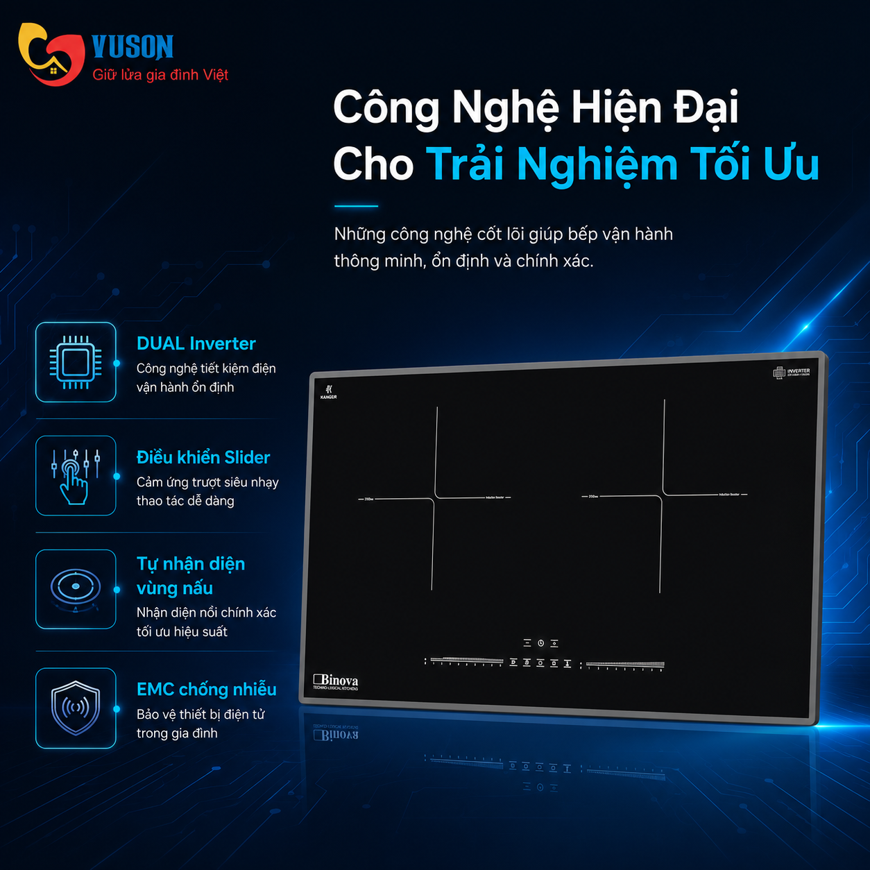 Bếp từ Binova BI-590Plus Series 6